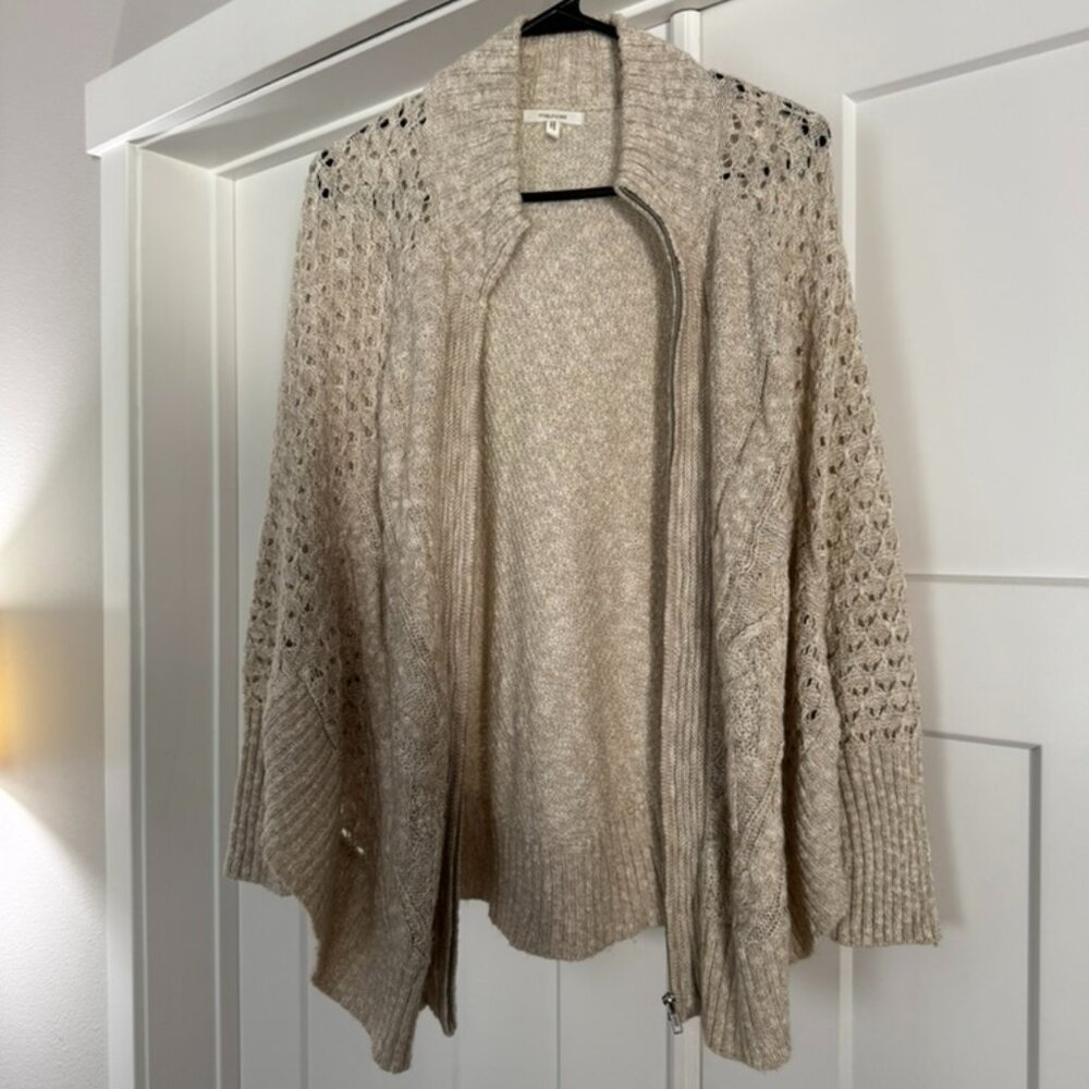 Maurices Beige Open Front Knit Cardigan Sweater Women’s XS/S